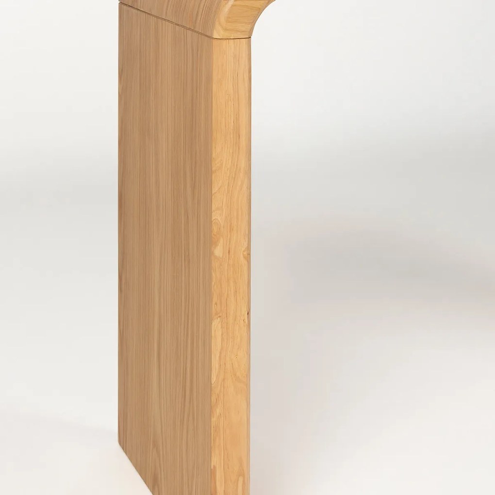 Zuiver Brave Console Tafel Gebogen Eiken - 120 X 38cm.