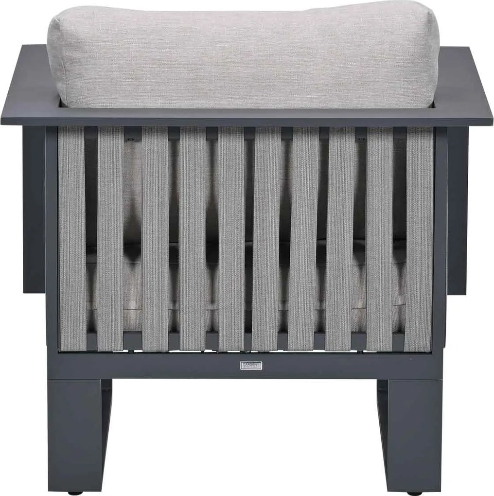 Garden Impressions Gabon - Brugge lounge dining set 6-delig - donker grijs