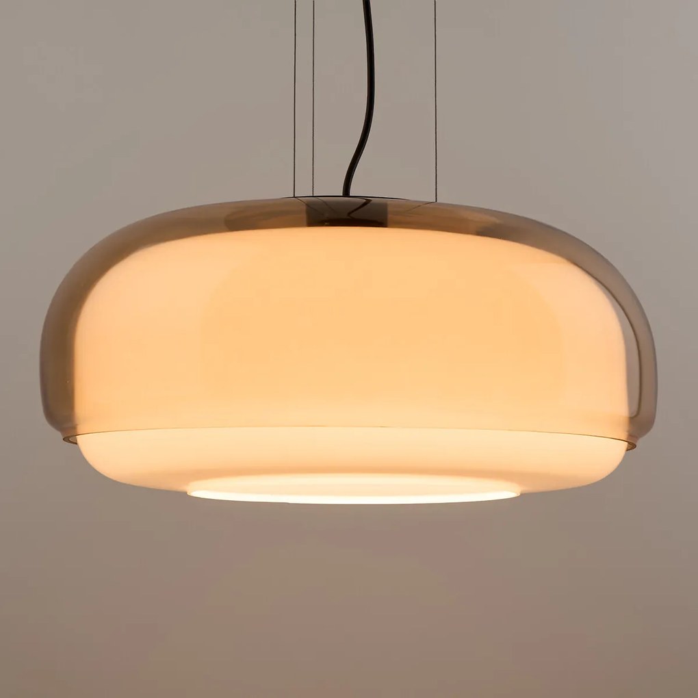 Hanglamp in gekleurd glas Ø45 cm, Kinoko
