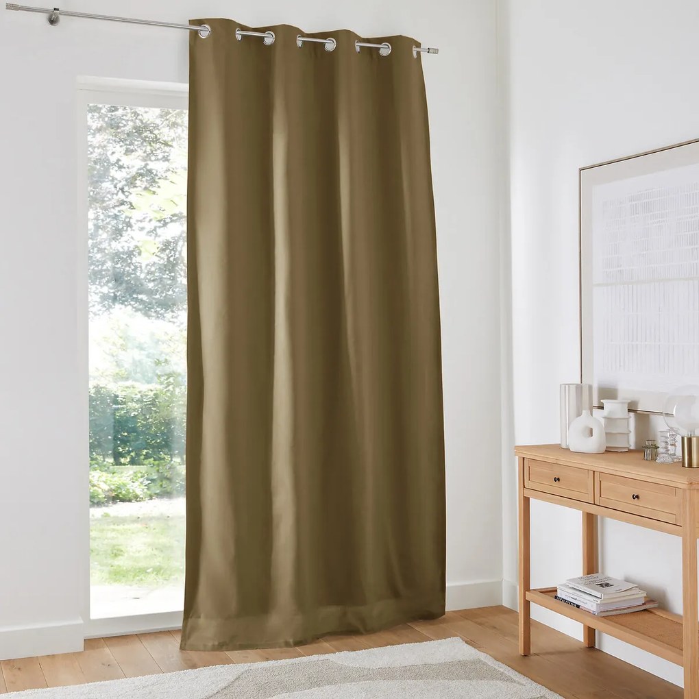 Katoenen verduisteringsgordijn met oogjes, Scenario