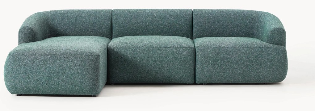 Modulaire bouclé hoekbank Sofia (3-zits)
