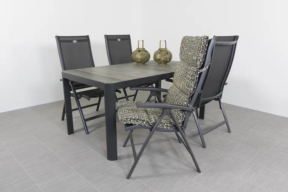 Hartman Salvatore/Queens 160x90 cm. verstelbare 4-persoons tuinset