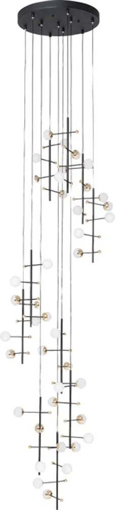 Design Hanglamp Zwart En Messing