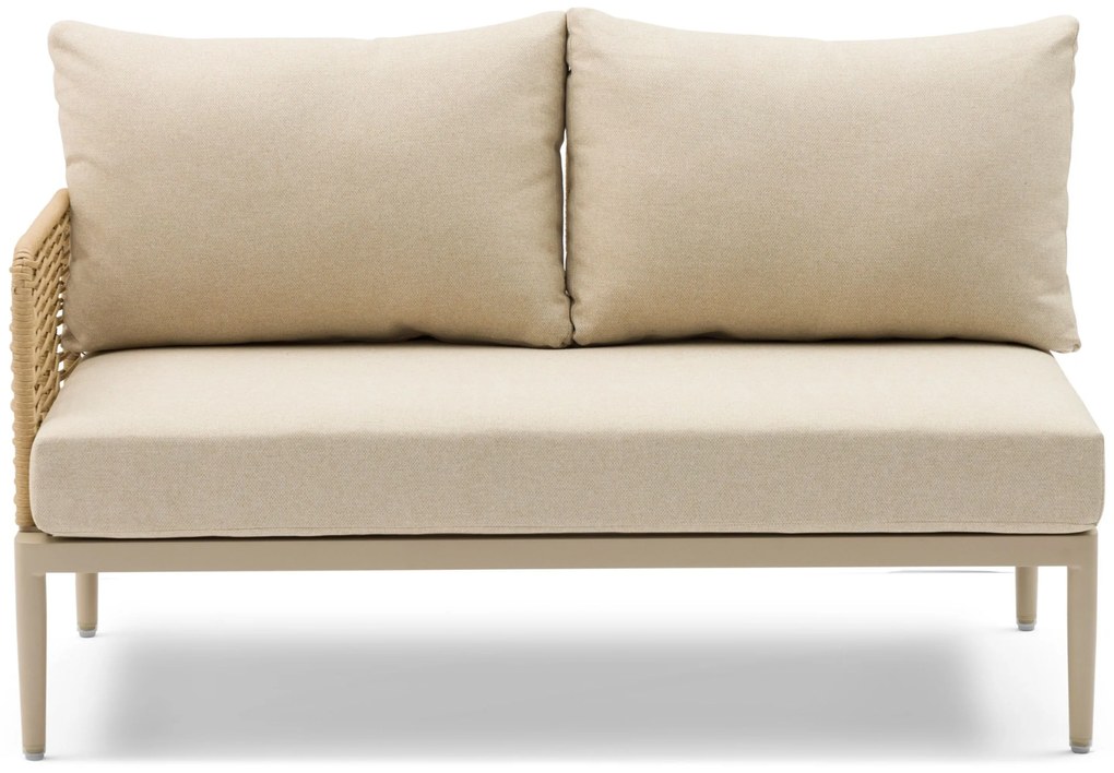 Hoek loungeset 5 personen Wicker/Aluminium/Aluminium/wicker Taupe Coco Ibiza
