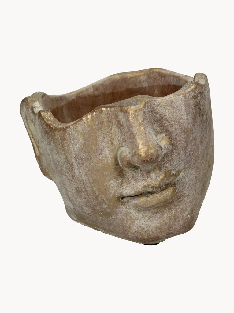 Betonnen plantenpot Face met antieke afwerking