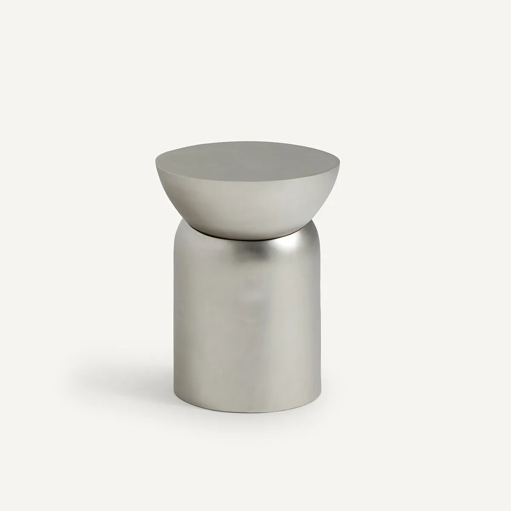 Bijzettafel in gegoten aluminium, Fraulino