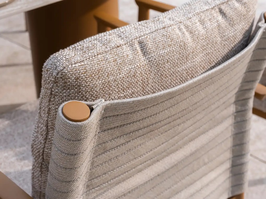 4 Seasons Outdoor Safina tuinstoel amber Tuinstoel beige weerbestendig