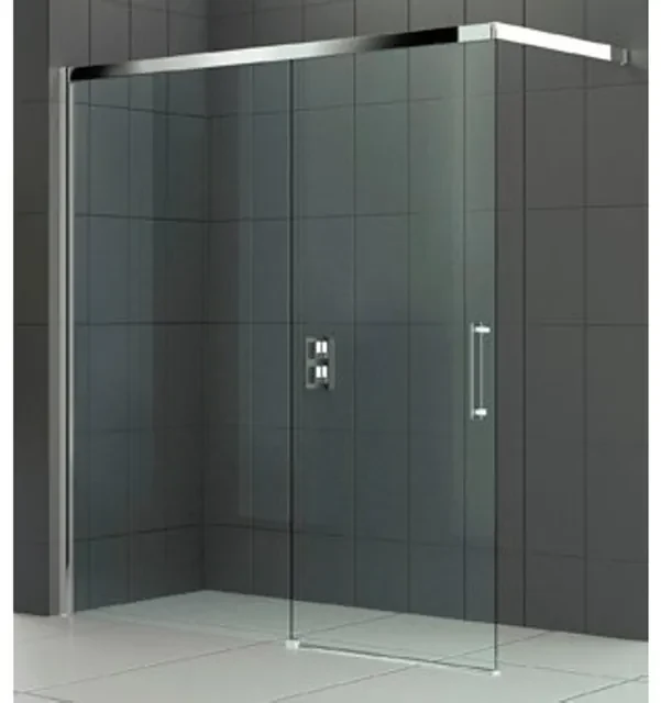 Novellini Rose PHB schuifdeur voor inloop met muursteun 157/160x200cm links chroom/helder rosephb157s-1k