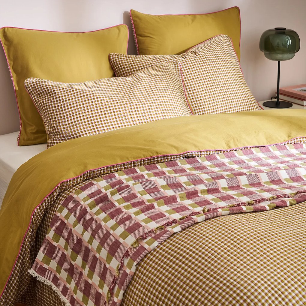 Jacquard plaid met geometrische motieven, Virna