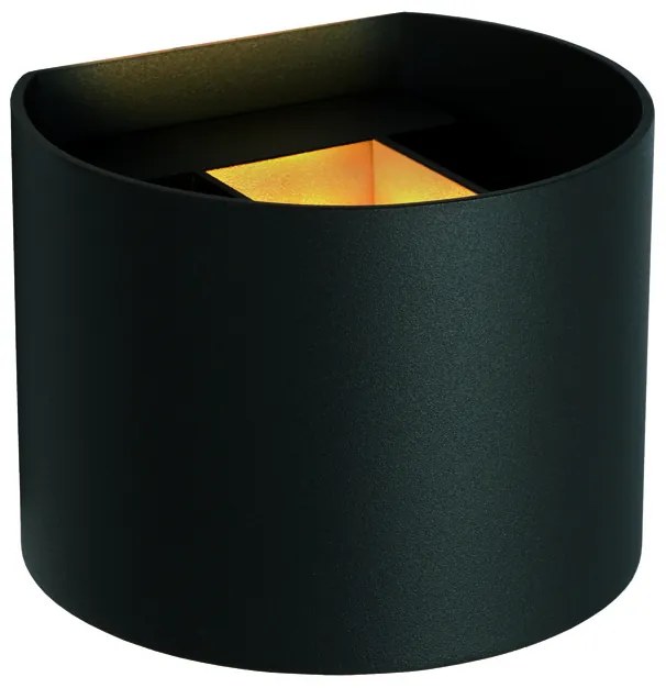 Lucide Axi wandspot rond 3.5W zwart
