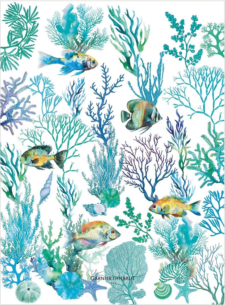 Theedoeken Naia Blanc, 4-delig