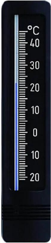 Thermometer 22 cm zwart/zilver
