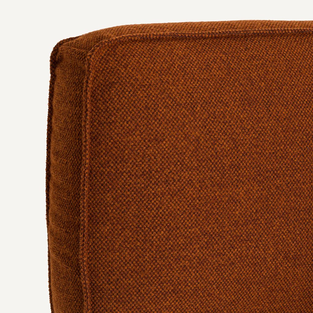 Kussens in geweven mêlee polyester voor fauteuil Dilma