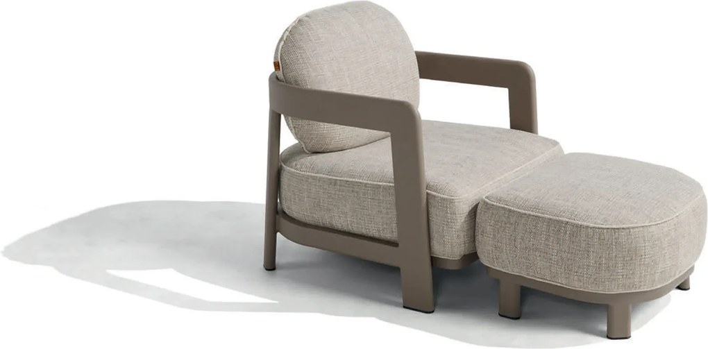 4 Seasons Outdoor Oasis loungestoel Mocca Loungestoel   beige weerbestendig