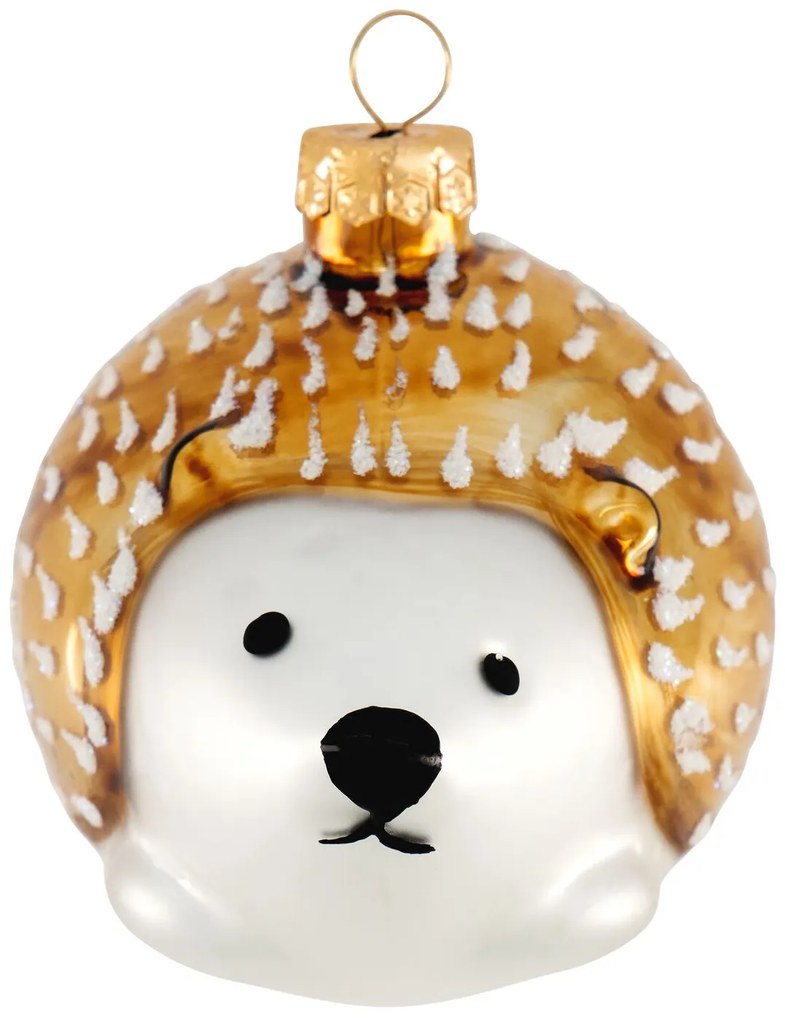HEMA Kerstbal Glas Egel 8cm