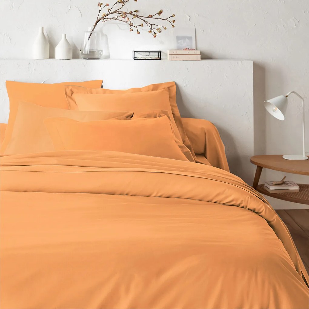 Dekbedovertrek met rits in effen katoen, Scénario