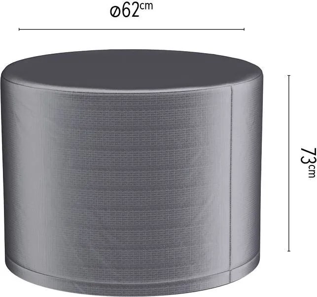 Platinum Aerocover vuurtafelhoes - Ademende hoes voor vuurtafels diameter 62 x H73cm