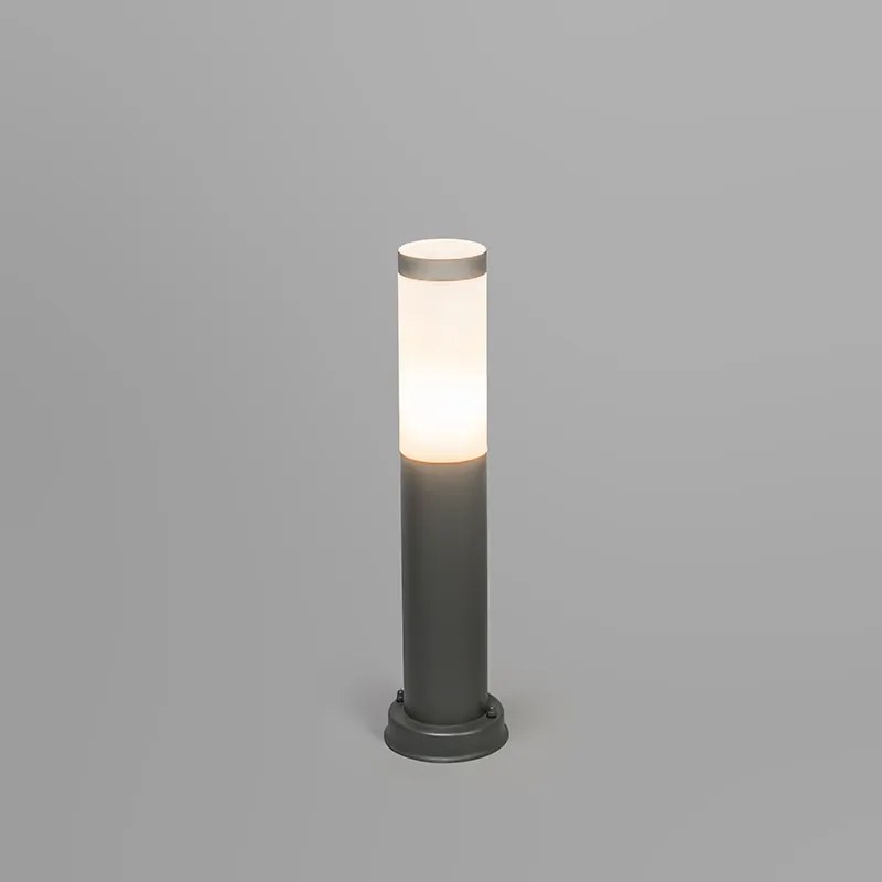 Buitenlamp paal antraciet 45 cm IP44 - Rox met grondpin en kabelmof Modern E27 IP44 Buitenverlichting