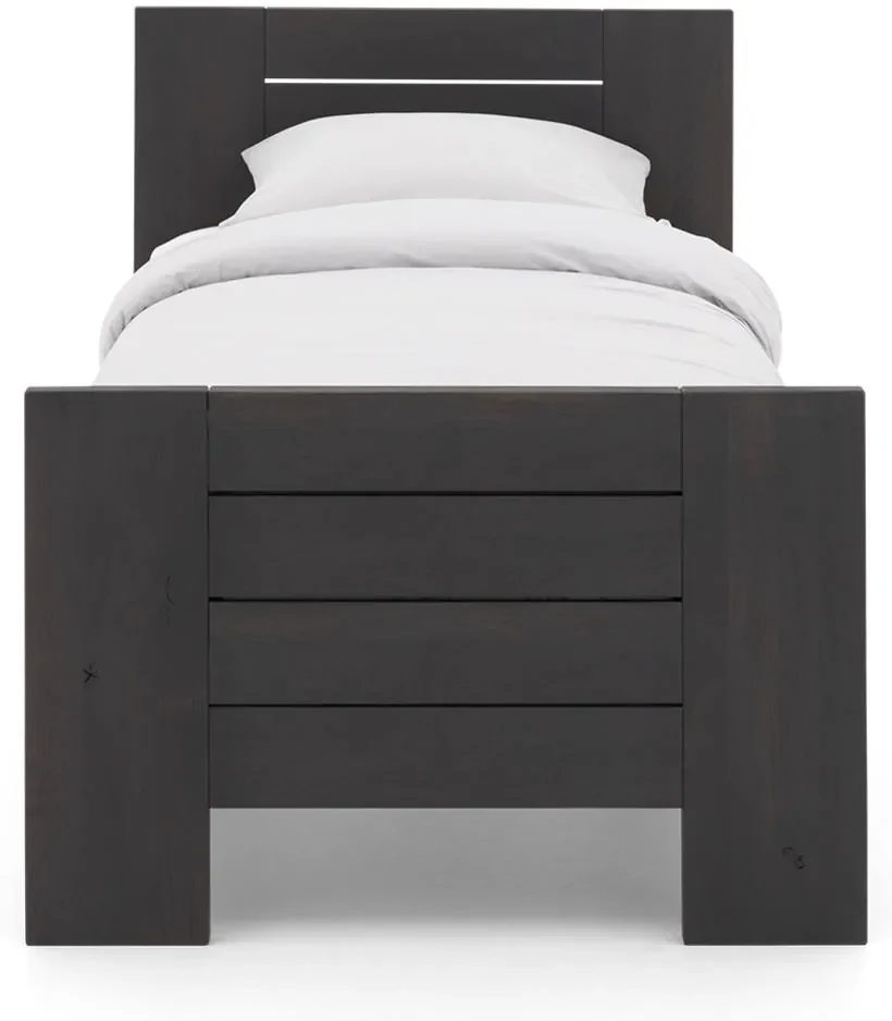 Goossens Bedframe Aberson, 90 x 200 cm met hoog voetbord