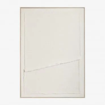 Decoratief Schilderij Met Linnen Textuur Ovilea 50 X 70 Cm & B - Sklum