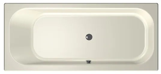 Xenz Aruba Ligbad - 180x80x48 - afvoer Midden - acryl - pergamon 6891-02