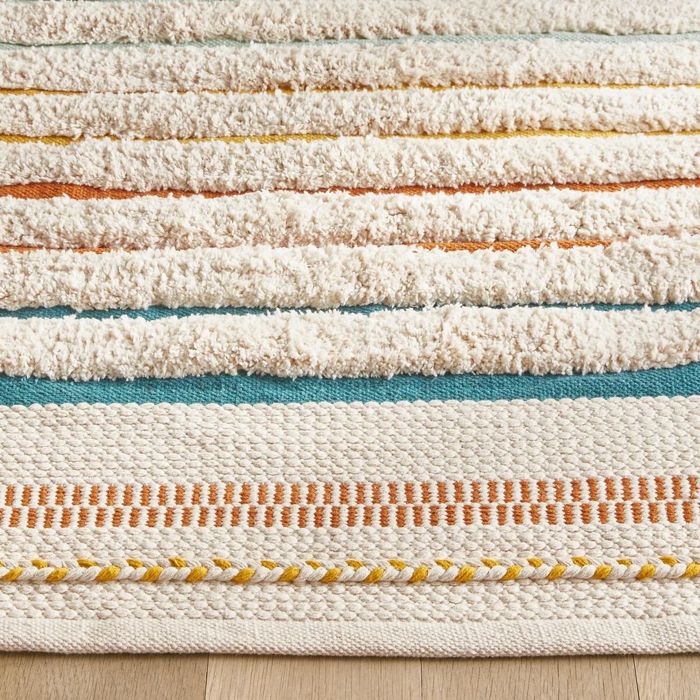 Vloerkleed in handgeweven katoen, Tomulo