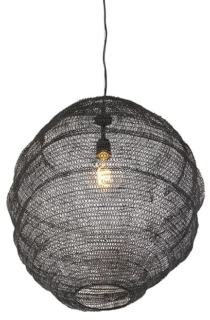 Oosterse hanglamp zwart - Nidum Gran
