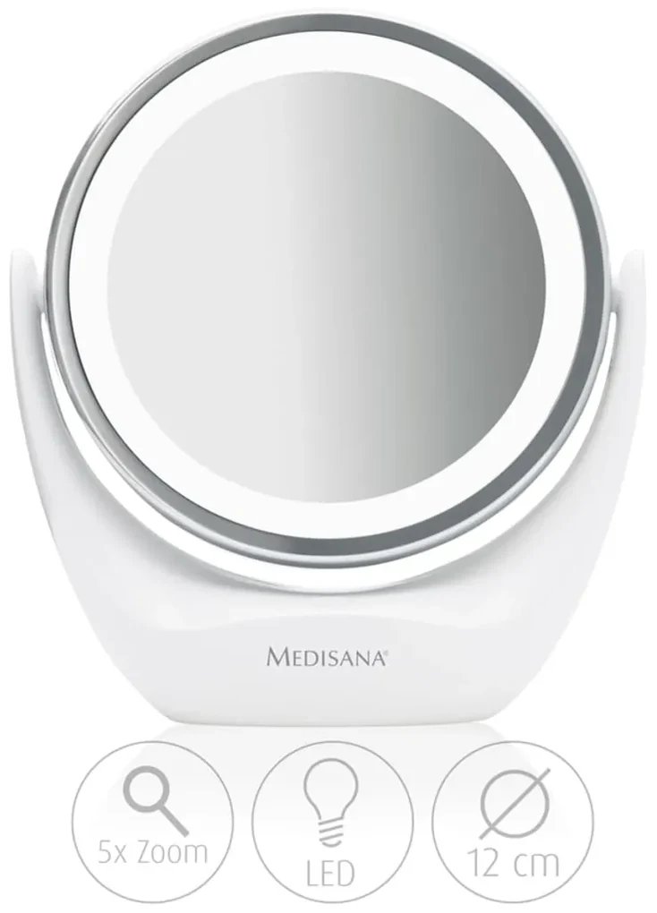 Medisana 2-in-1 Cosmetische spiegel CM 835 12 cm wit 88554