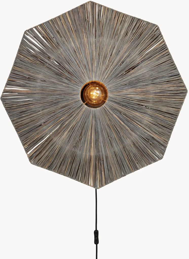 Wandlamp Panama van raffia