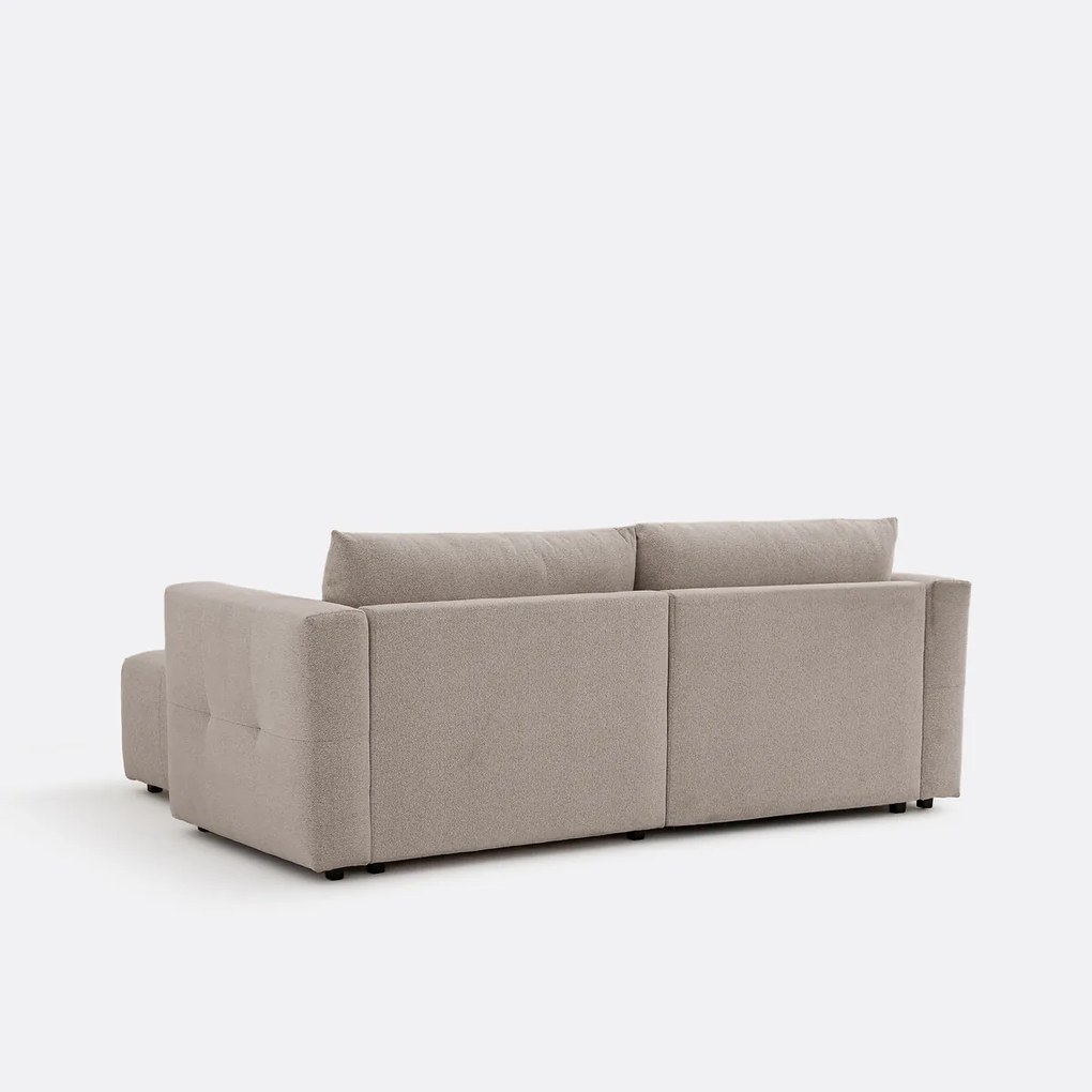 Hoekslaapbank van gemêleerde chenille, MASI