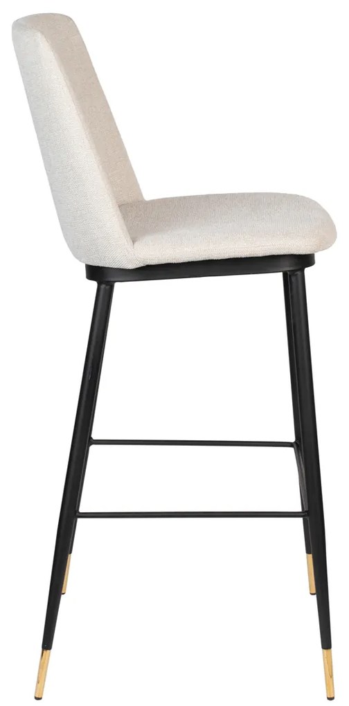 Hoge Barstoel Van Stof Beige