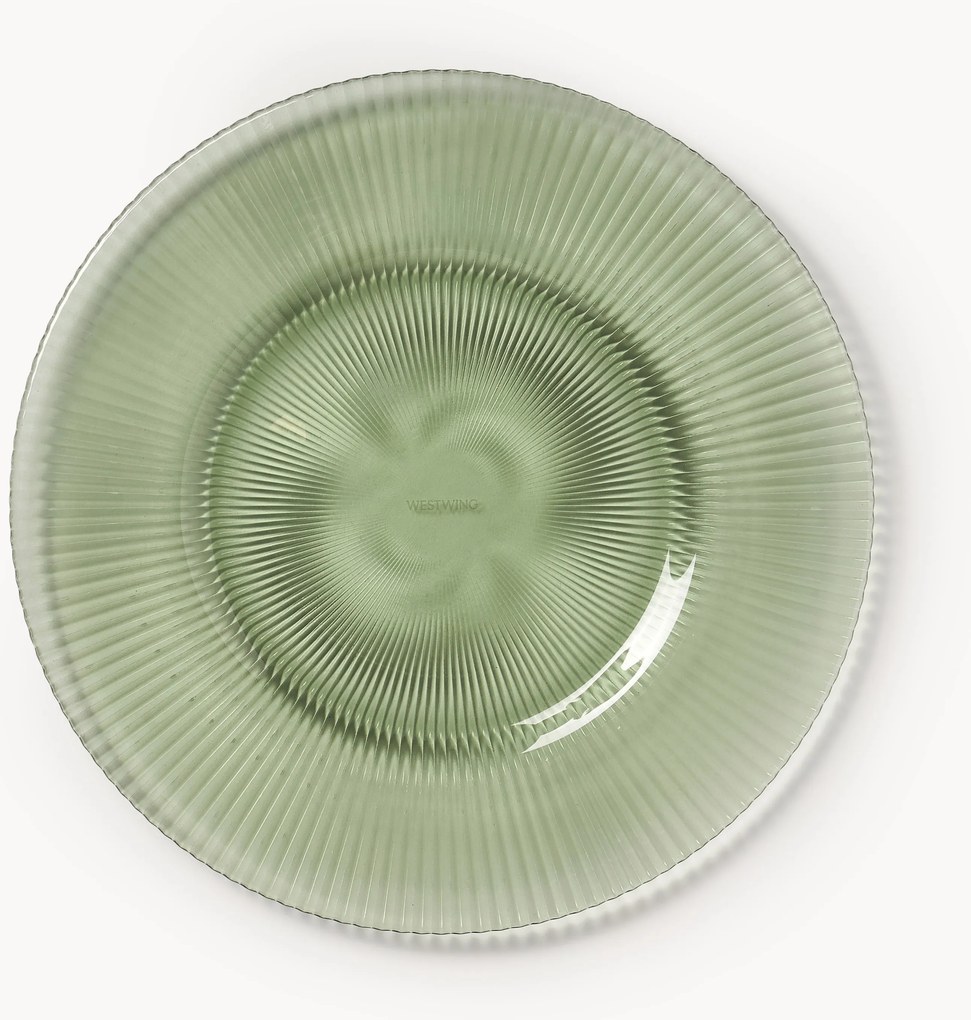 Geribbelde ontbijtborden Effie, 4-delig