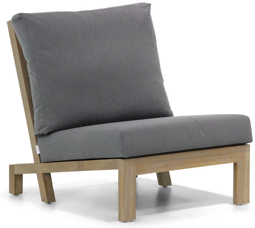 Hoek loungeset 6 personen Teak Old teak greywash Lifestyle Garden Furniture Pure Island