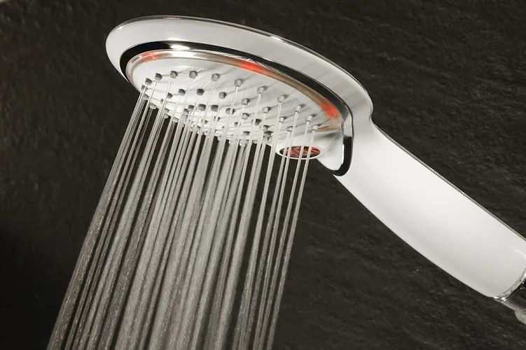 Schutte POLARIS LED-handdouche, wit-chroom