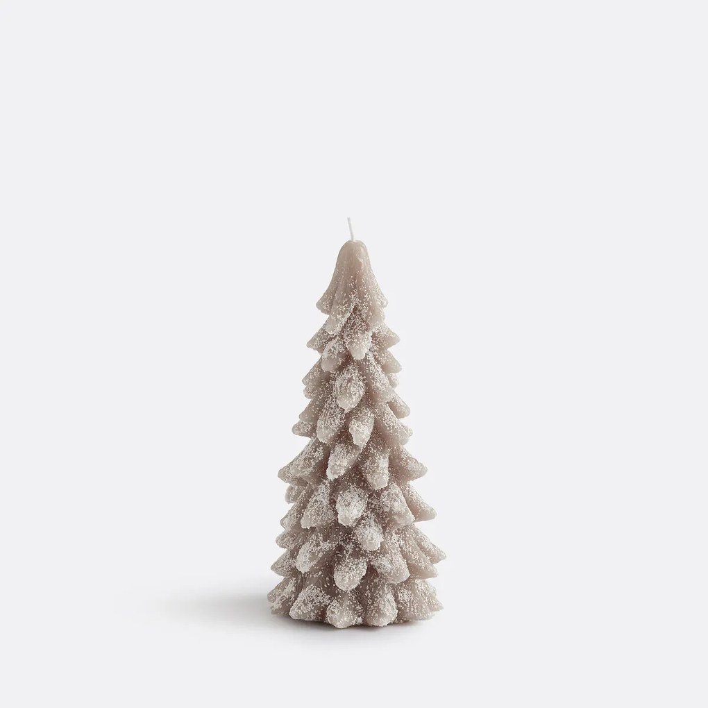 Kaars in de vorm van een dennenboom, H16,5 cm, Caspar