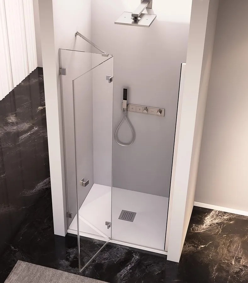 Polysan Fortis Edge nisdeur douche links 110cm chroom