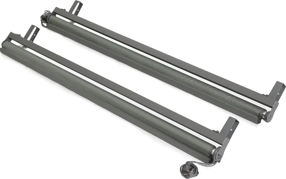 Lagos 3x3 vrijstaande terraspergola met rolluiken aan twee zijden Garden Point antraciet