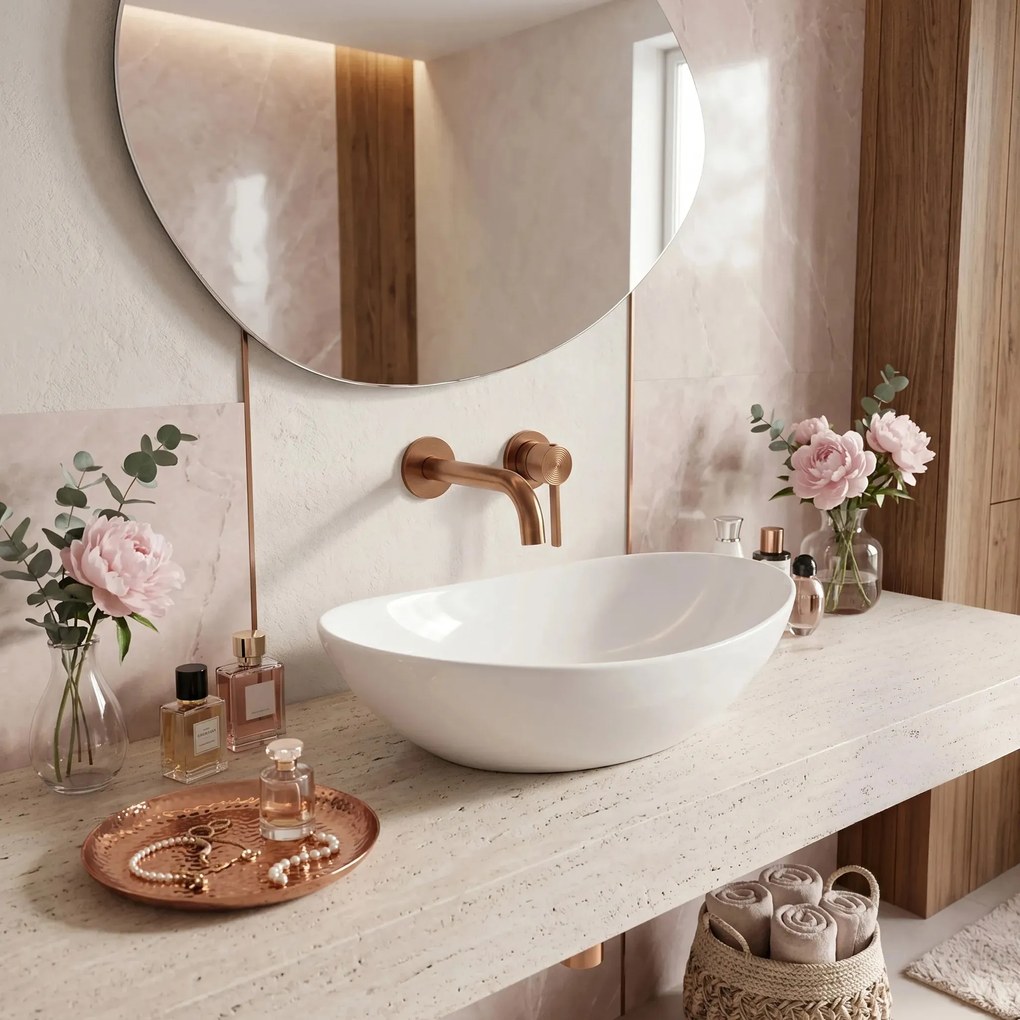 Inbouw wastafelkraan Rea Foster Brush Copper