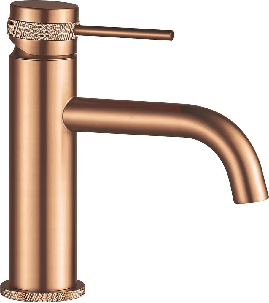 Wastafelkraan Rea Lungo Grip Copper Brush Low
