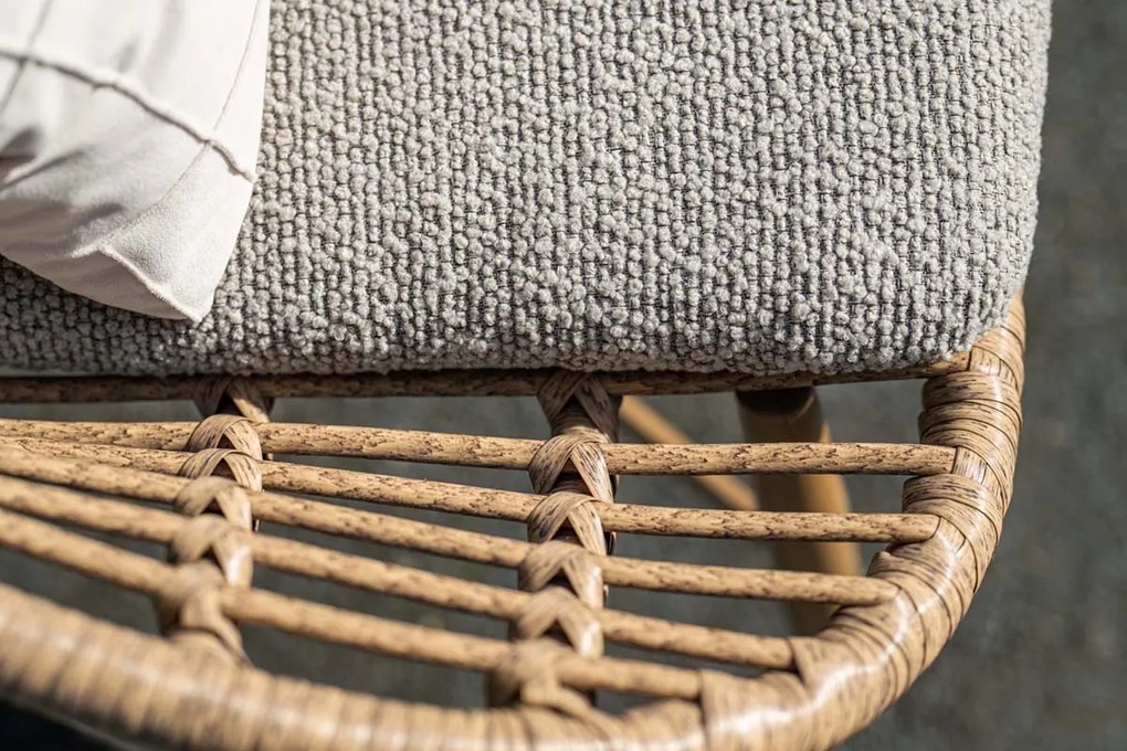 Castello loungestoel - Natural rotan - inclusief kussens OP=OP