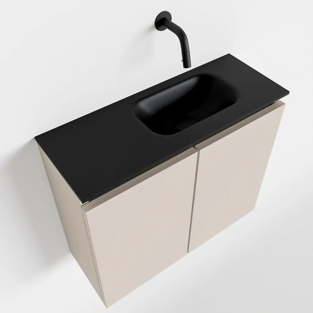 Mondiaz Ture 60cm toiletmeubel linen met wastafel urban rechts geen kraangat