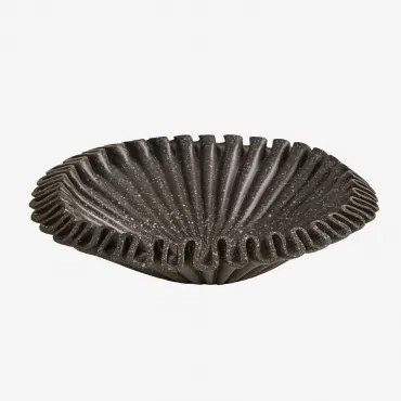Decoratieve Schaal Van Hars Irente Grijs – Grafiet & Ø30 Cm - Sklum