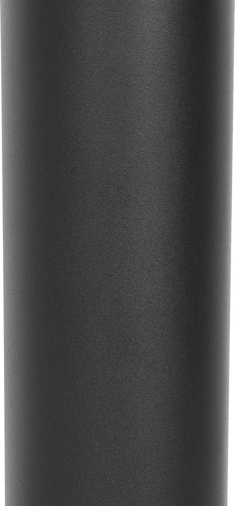 Moderne buitenlamp paal donkergrijs met opaal 110 cm IP44 - Rox