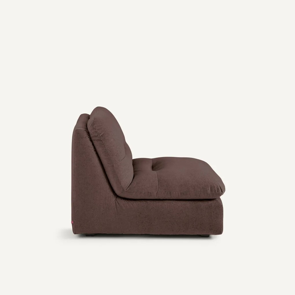 Modulaire fauteuil in linnen fluweel, GIULIANO
