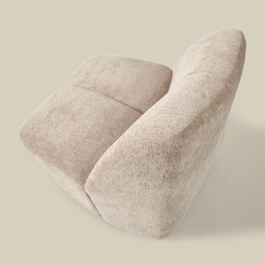 Moderne Fauteuil Beige