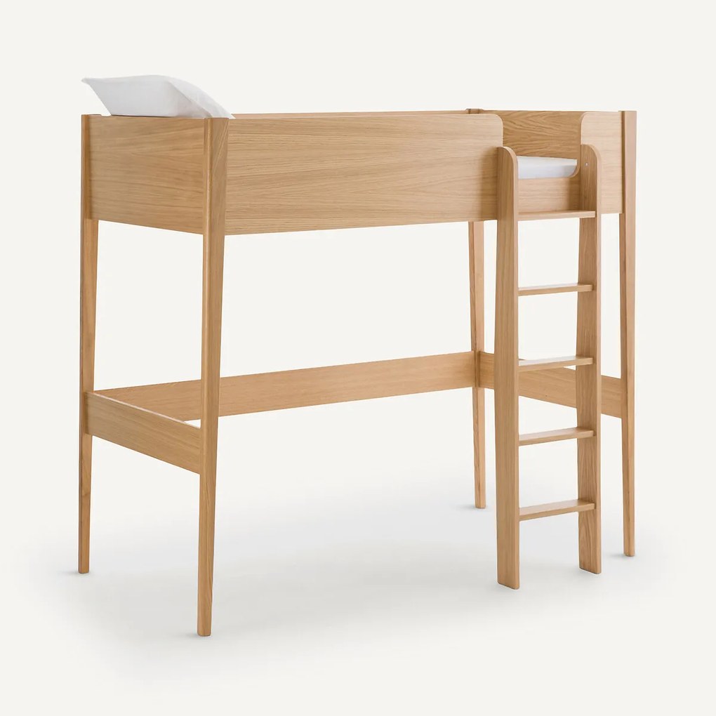 Mezzanine bed in fineereik met bedbodem, Alceste
