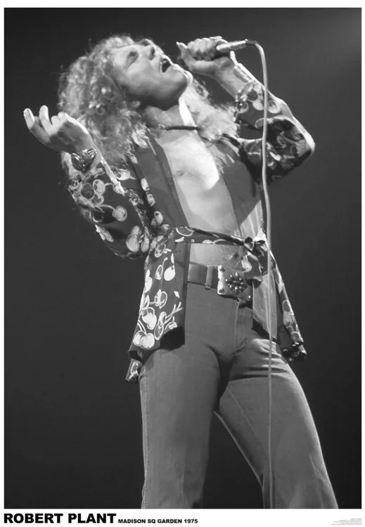 Poster Led Zeppelin - Robert Plant March 1975 (colour)