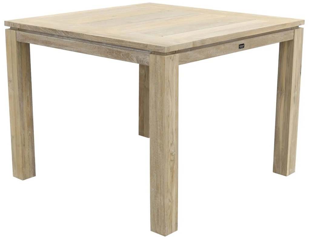 Sophie Element/Rome grey 100x100 cm. 4-persoons tuinset - Terra/Teak