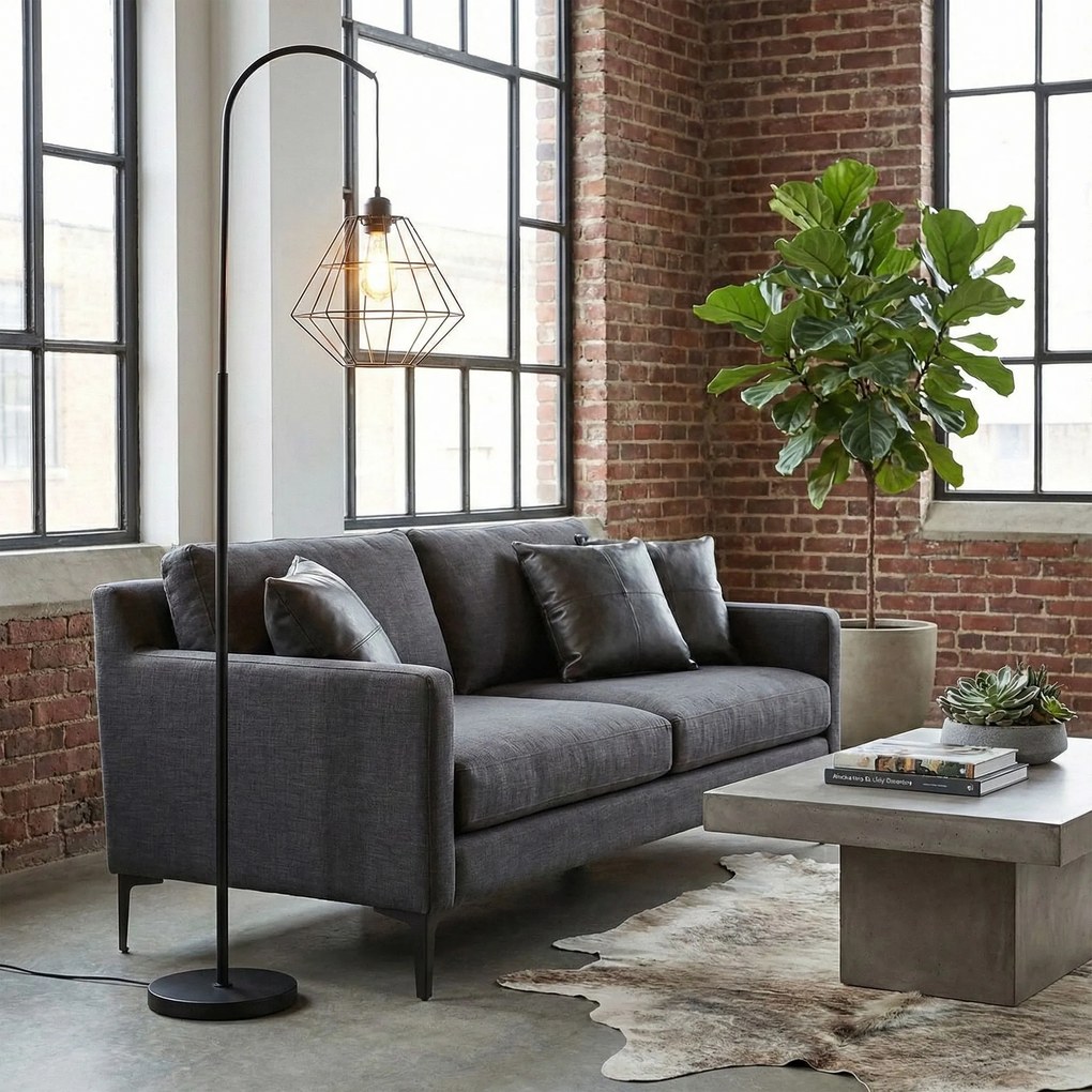 Staande lamp ZWART APP538-1F