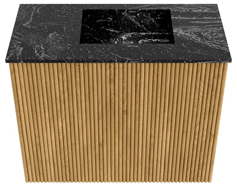 Mondiaz Joya DLux 50cm toiletmeubel oak met wastafel faye rechts 1 kraangat lava